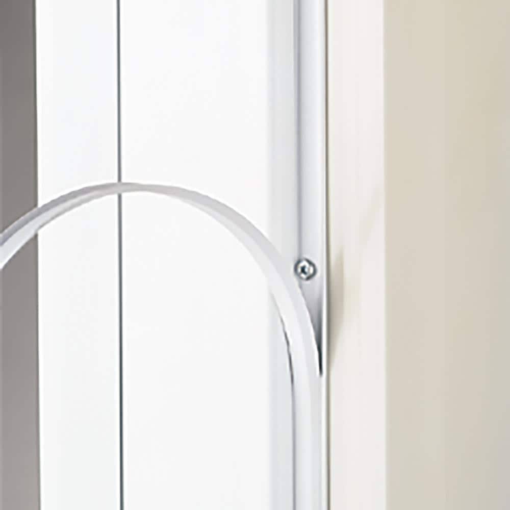 Brown Mid-View Wood Core Storm Door Z960857