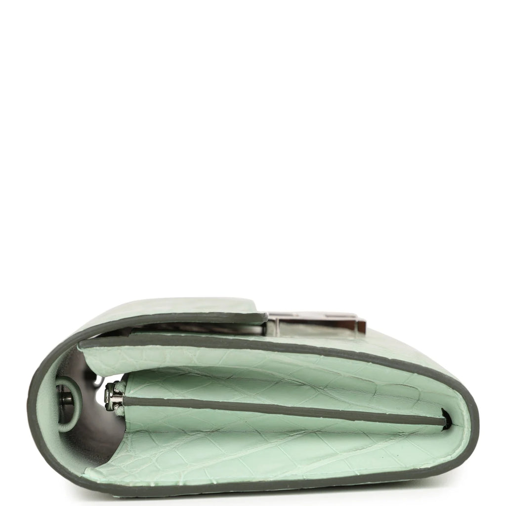 Vert D'eau Matte Alligator Wallet B8818