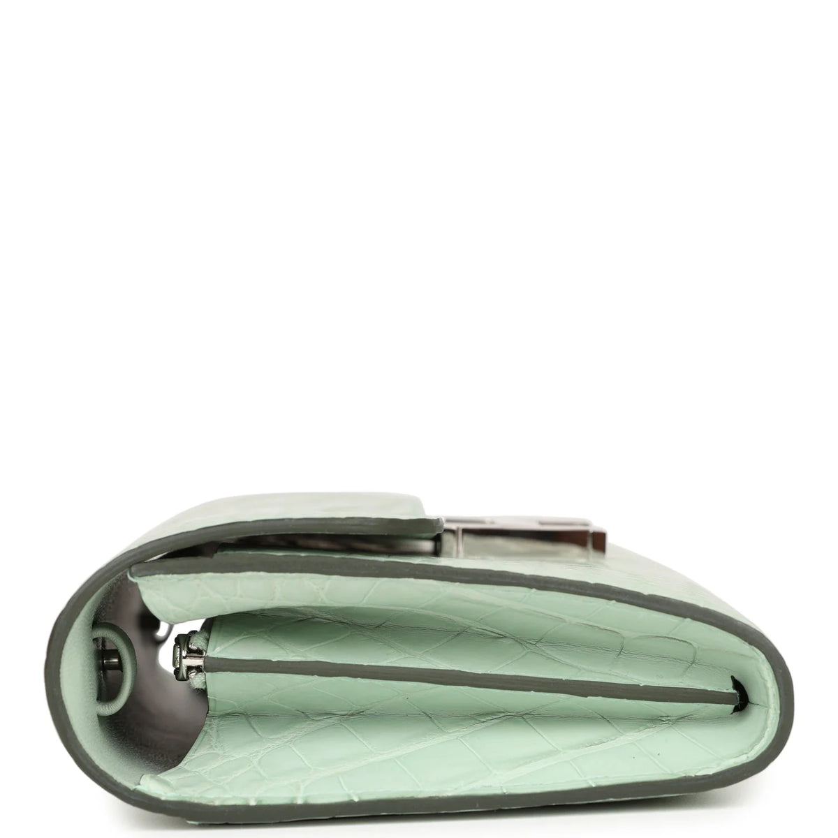 Vert D'eau Matte Alligator Wallet B8818