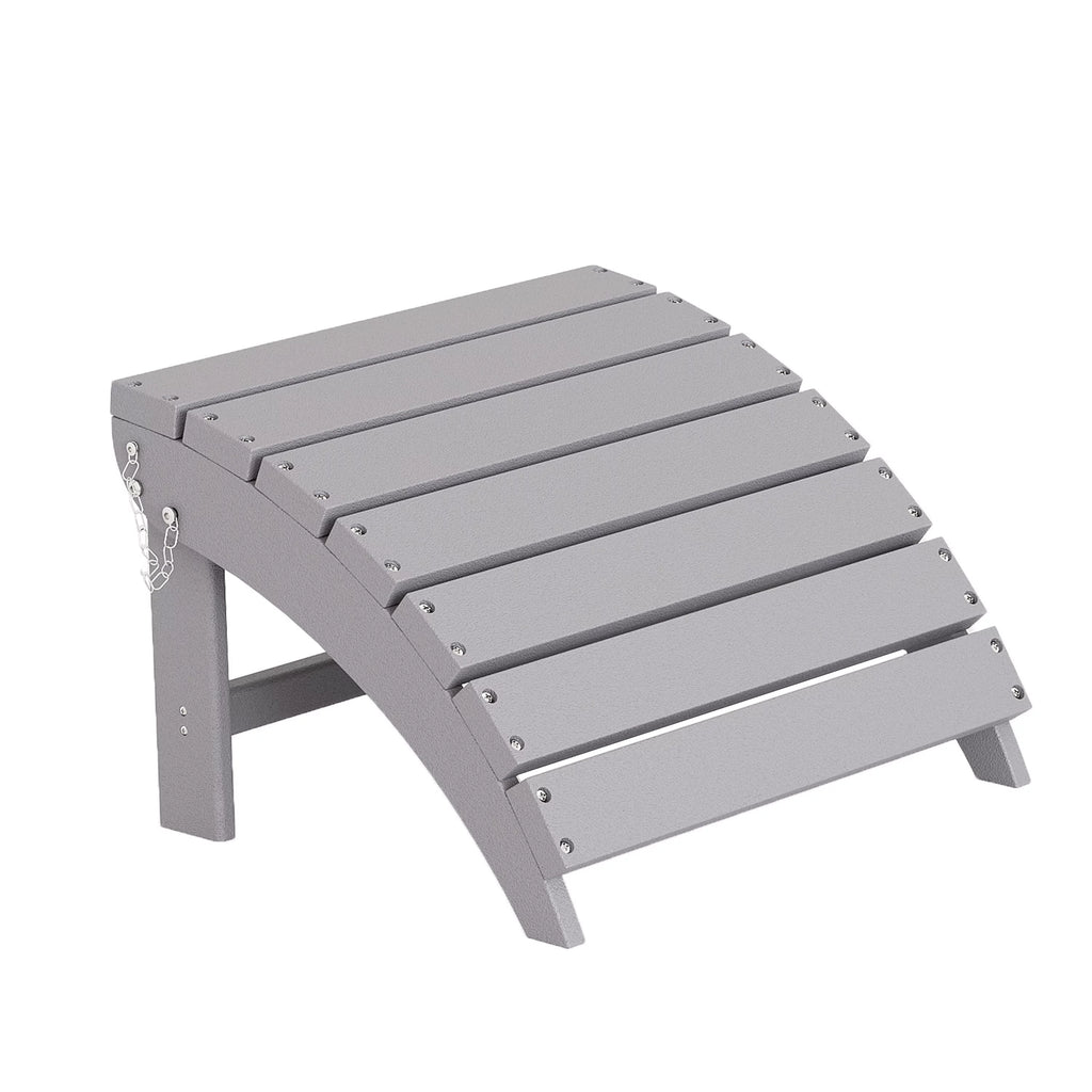 Gray Adirondack Chair Ottoman E31619