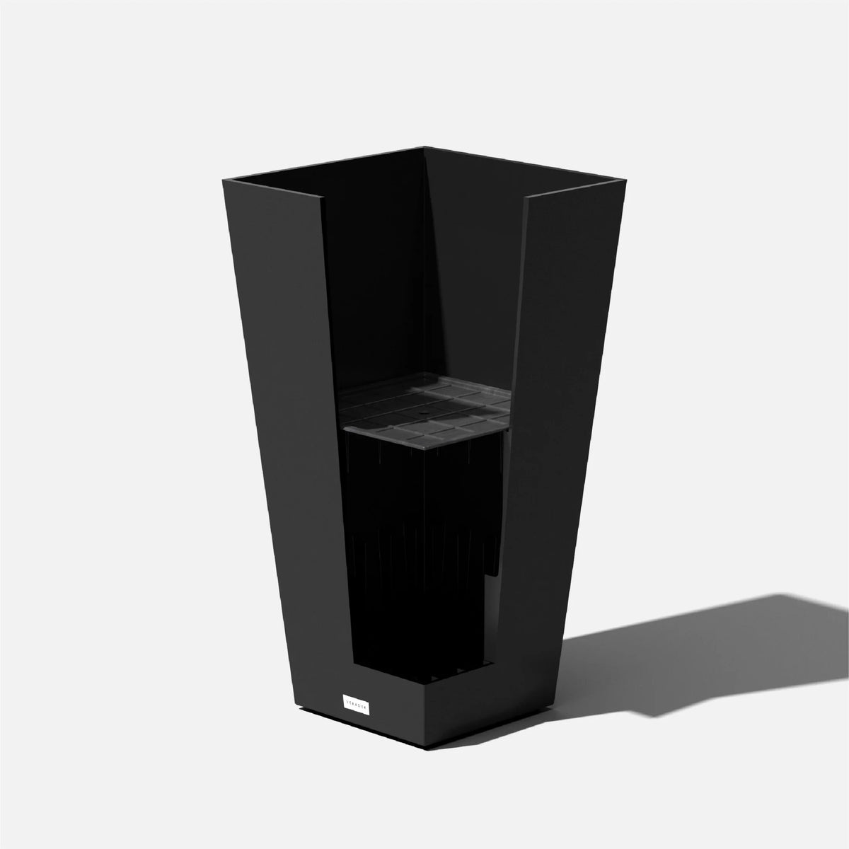 Black Plastic Planter 2-Pack D179517