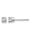 14K White Gold Diamond Solitaire Stud Earrings Z701658