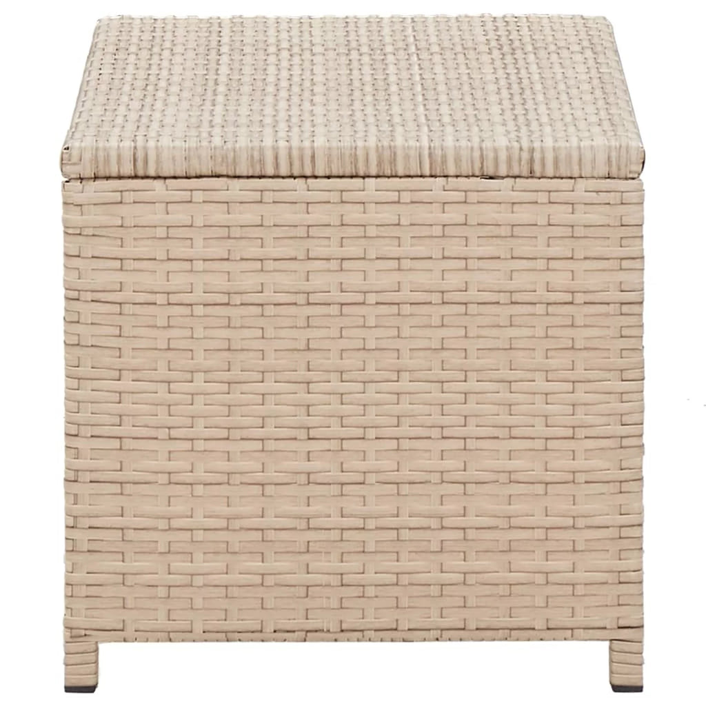 Beige Poly Rattan Coffee Table Q772