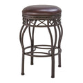 Brown Metal Frame Barstool A32972