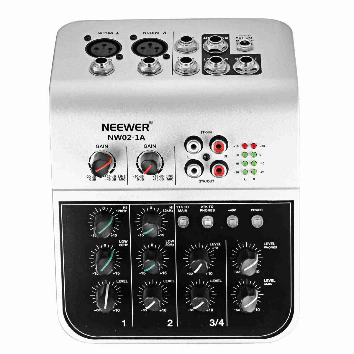 4-Channel Audio Mixer with 48V Phantom Power E9951