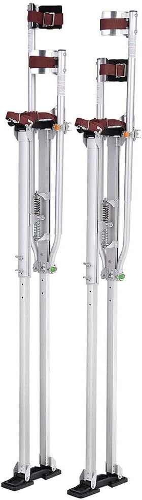 36" - 50" Aluminum Drywall Stilts Height Adjustable Blue E440