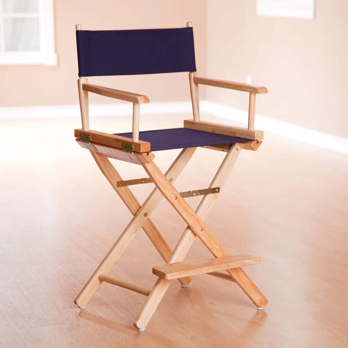 24" Director's Chair Navy Blue Canvas Q77902