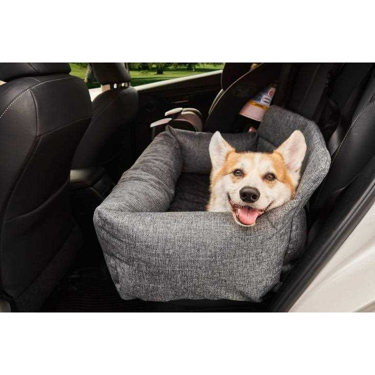 Memory Foam Dog Car Bed Gray M96835