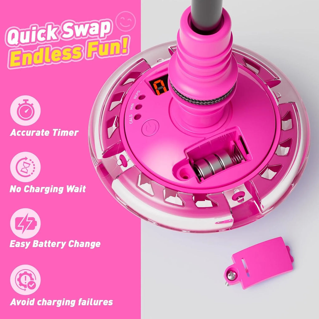 Foldable Ankle Skip Ball Toy with LED Counter and Flashing Lights R880098
