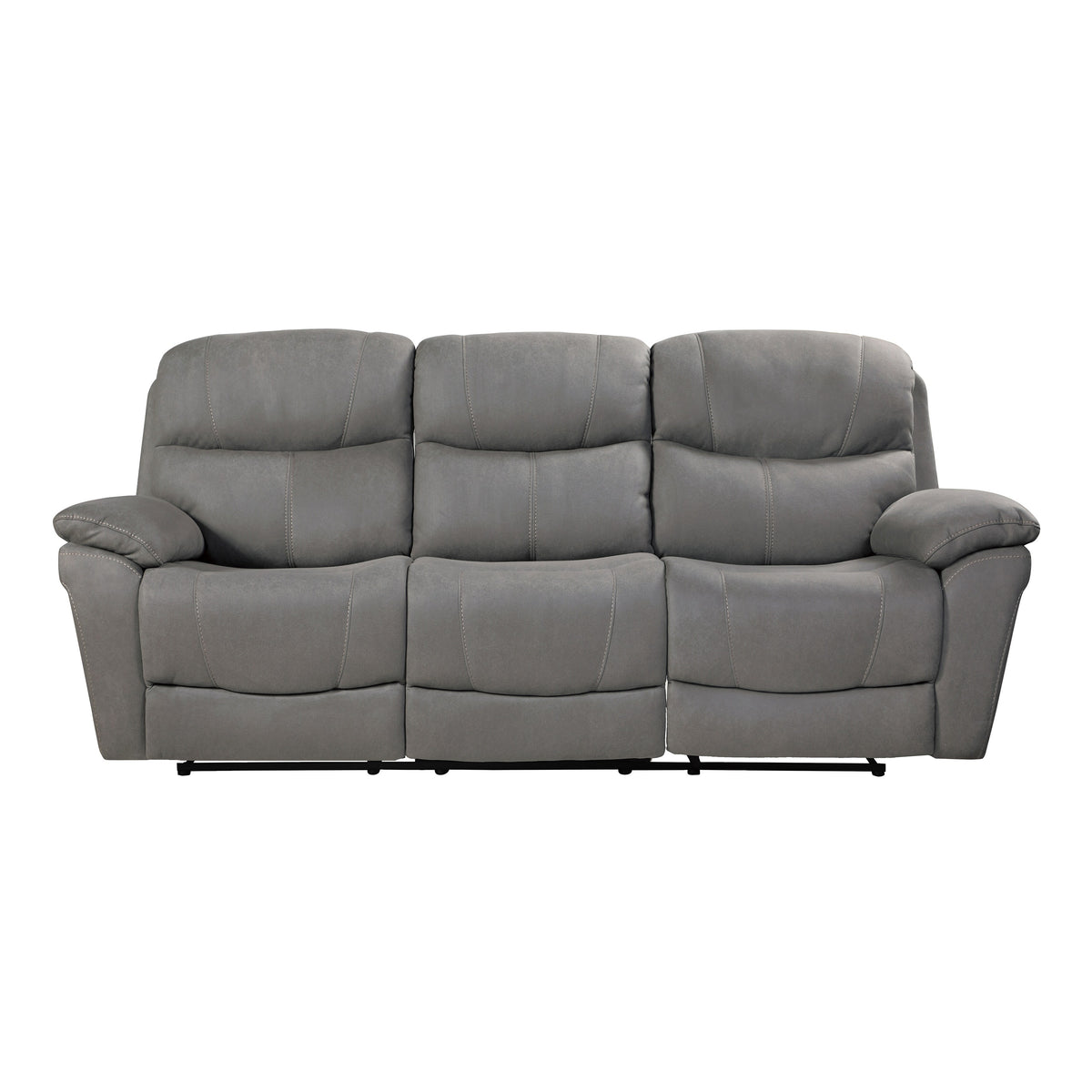 Grey Double Reclining Sofa H187