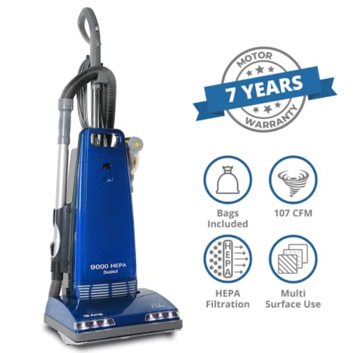 Upright Sealed HEPA Vacuum with 12 Amp Motor Z39030